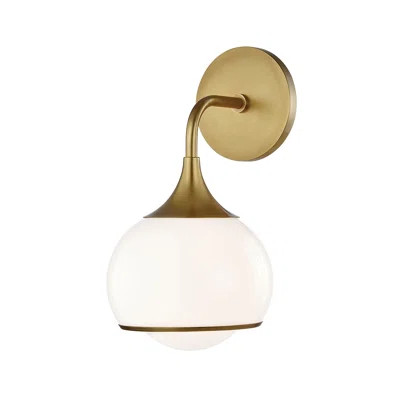 Mackinnon 1-Light Armed Sconce Finish: Aged Brass | Wayfair North America