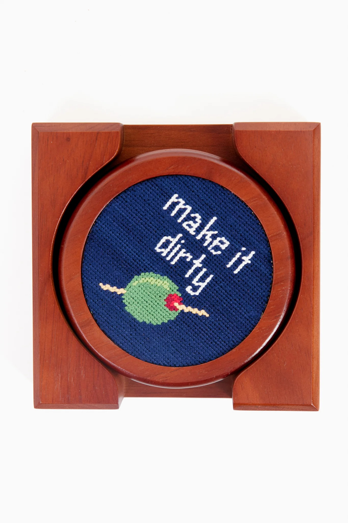 Cocktail Orders Needlepoint Coaster Set | Tuckernuck (US)
