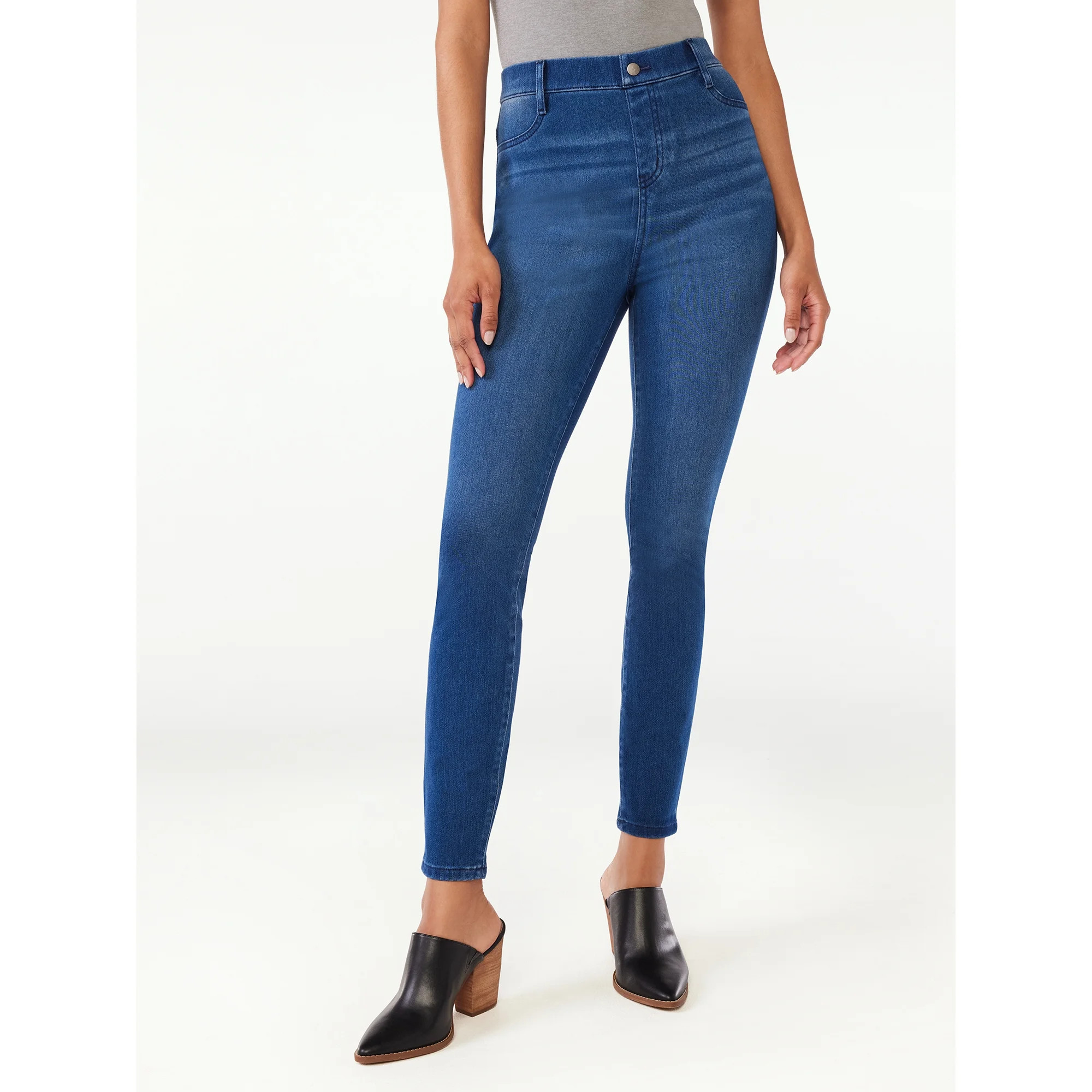 Time and Tru Women's High Rise Jeggings, 29" Inseam, Sizes XS-XXXL | Walmart (US)