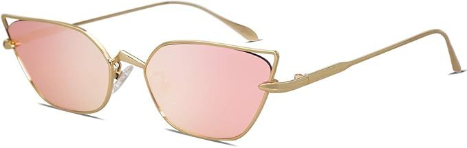 SOJOS Trendy Small Cateye Sunglasses Designer Sunnies Fun Glasses FIRE SJ1127 | Amazon (US)