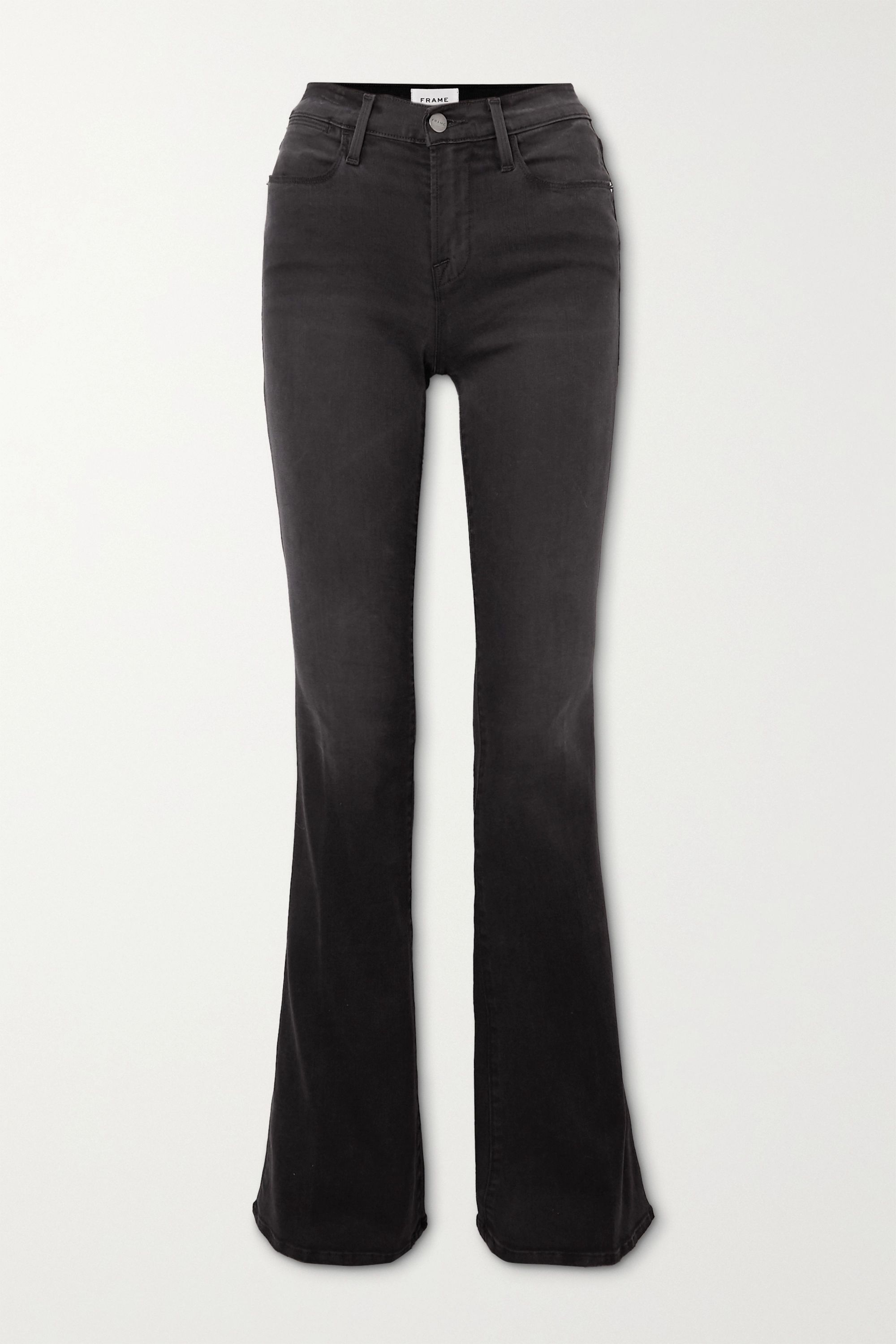 Black Le High Flare jeans | FRAME | NET-A-PORTER | NET-A-PORTER (US)