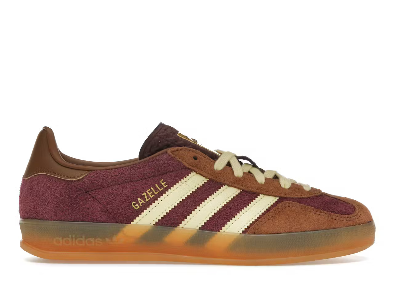 adidas Gazelle IndoorMaroon Almost Yellow | StockX