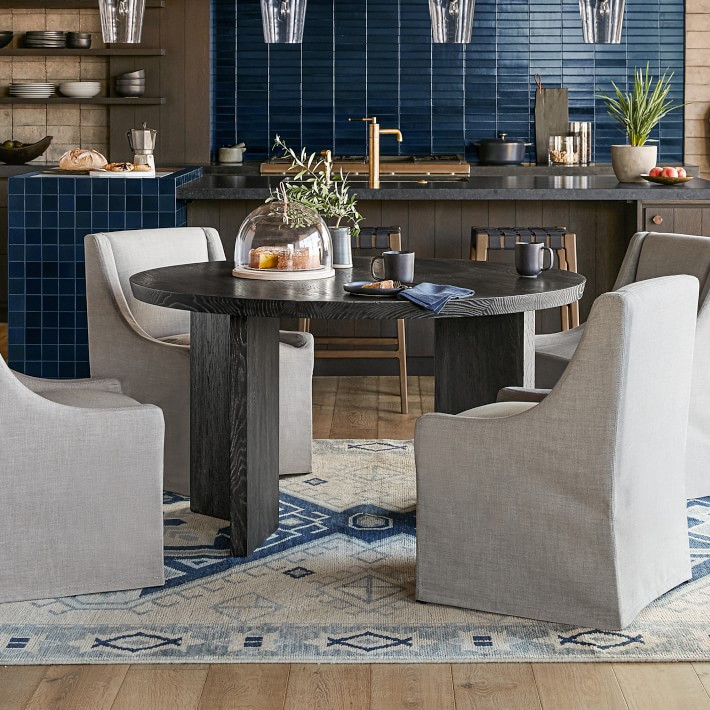 Knife Edge Round Dining Table | Williams-Sonoma