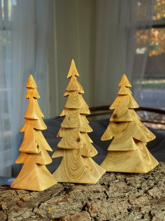 Handmade Cedar Wooden Tree  6 and 15 Inch Sizes | Etsy | Etsy (US)