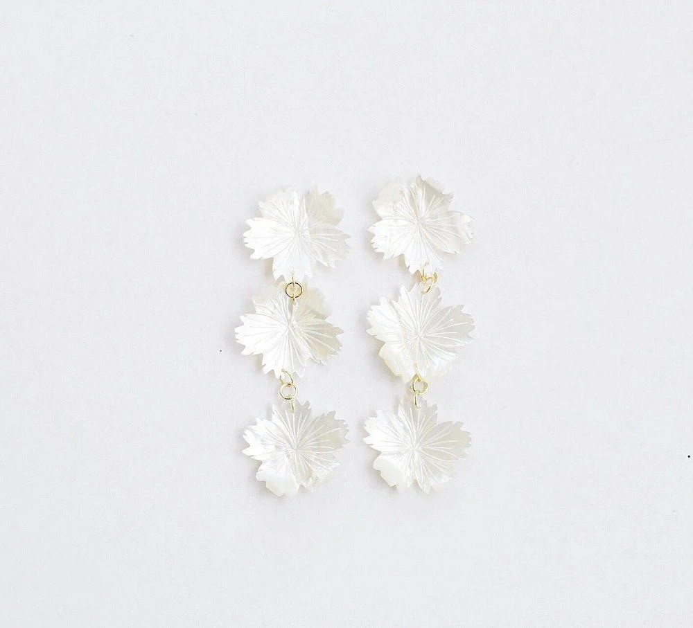 Triple Pearl Flowers | Vivian Drew