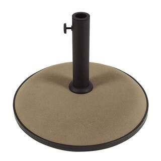 Fiberbuilt Umbrellas 55 lb. Concrete Patio Umbrella Base in Champagne Bronze-CB19C - The Home Dep... | The Home Depot