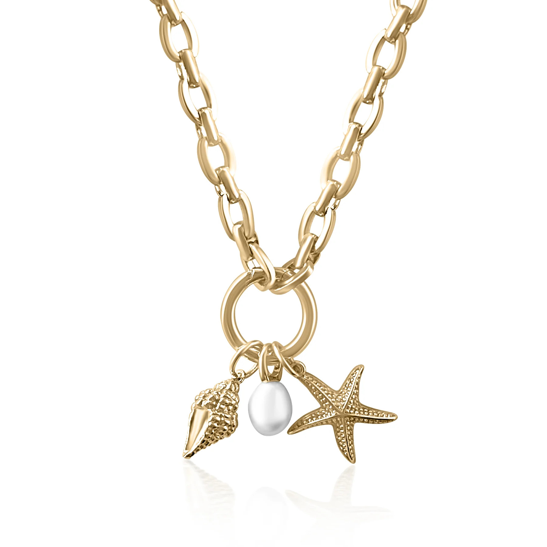 Beauty of the Ocean Charm Necklace - Gold Filled | YUMIYU