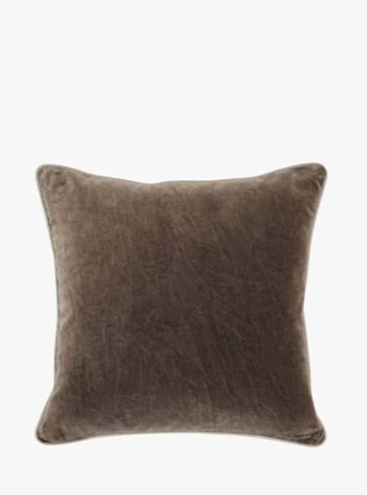 The Refined Dwelling Desert Taupe Heirloom Velvet Pillow 22 x 22 Inch with Insert, Overdyed and S... | Amazon (US)