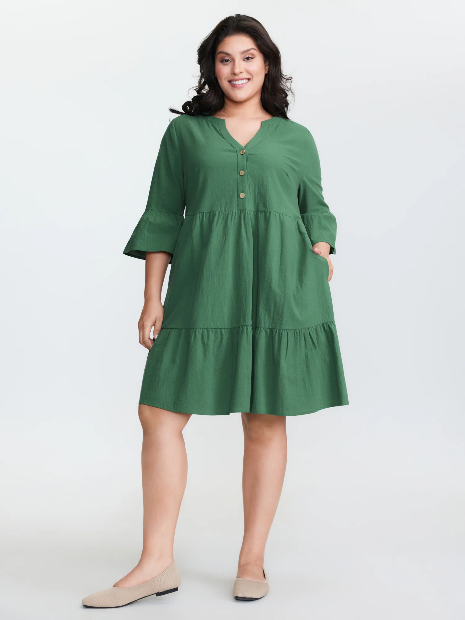 Pure Cotton Tiered Mini Dress | Bloomchic