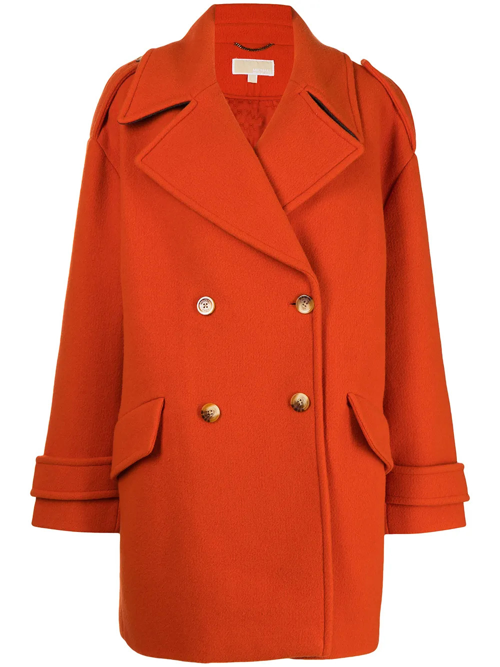 double-breasted oversized peacoat | Farfetch (US)