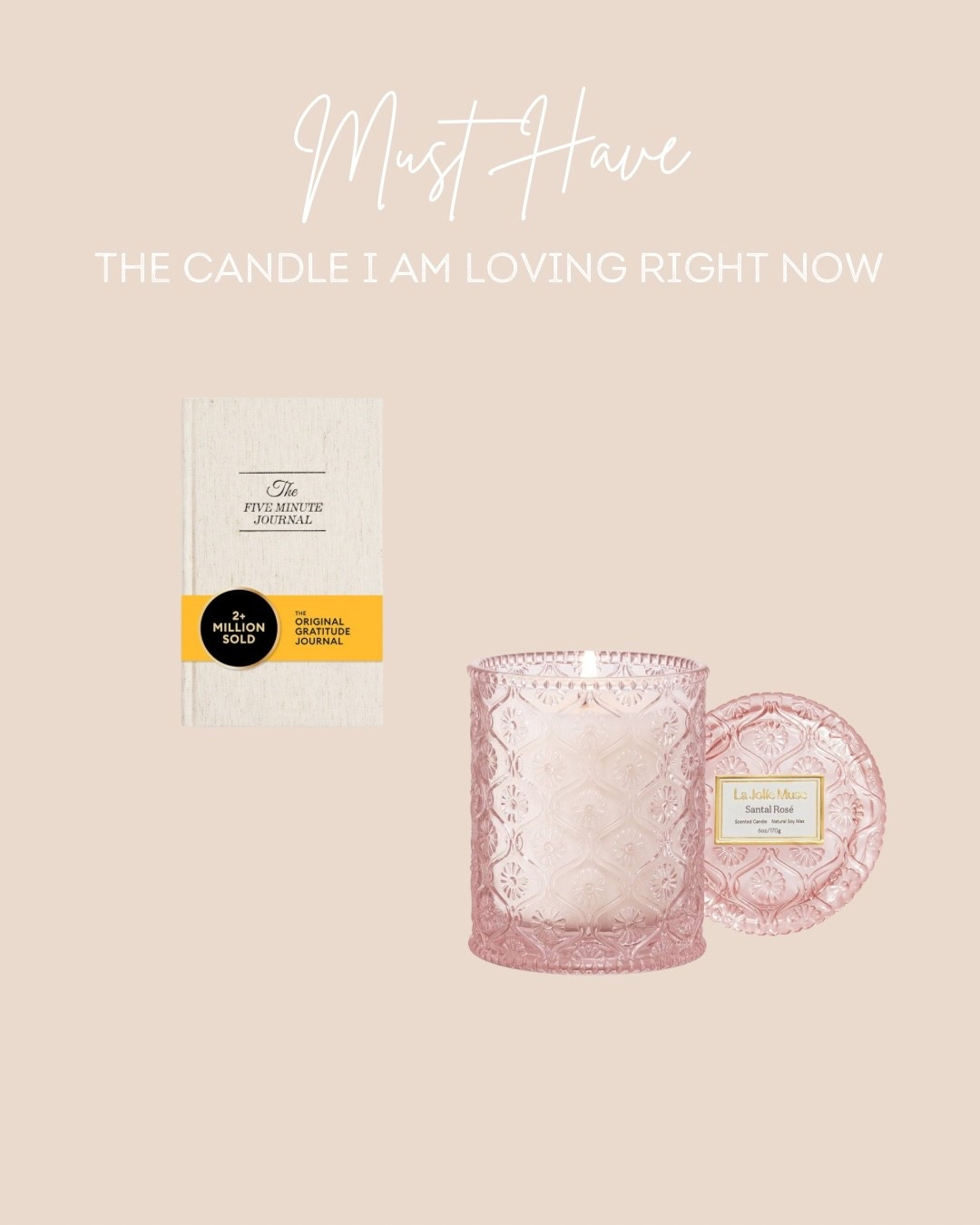 The candle and journal I am loving right now 💖

#LTKOver40