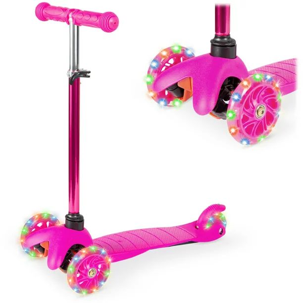 Best Choice Products Kids Mini Kick Scooter Toy w/ Light-Up Wheels and Height Adjustable T-Bar - ... | Walmart (US)