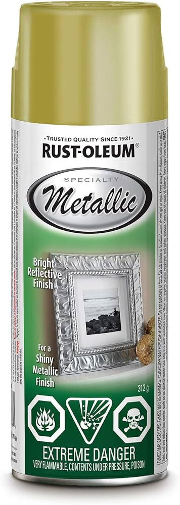 Rust-Oleum Specialty Metallic Effects Spray Paint in Gold, 312g | Amazon (CA)