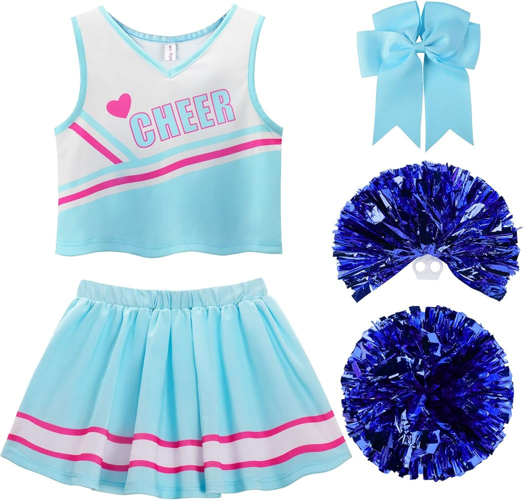 ReliBeauty Cheerleader Costume for Girls Cheer Uniform Outfit | Amazon (US)