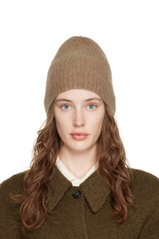 Arch The - Brown Ribbed Beanie | SSENSE