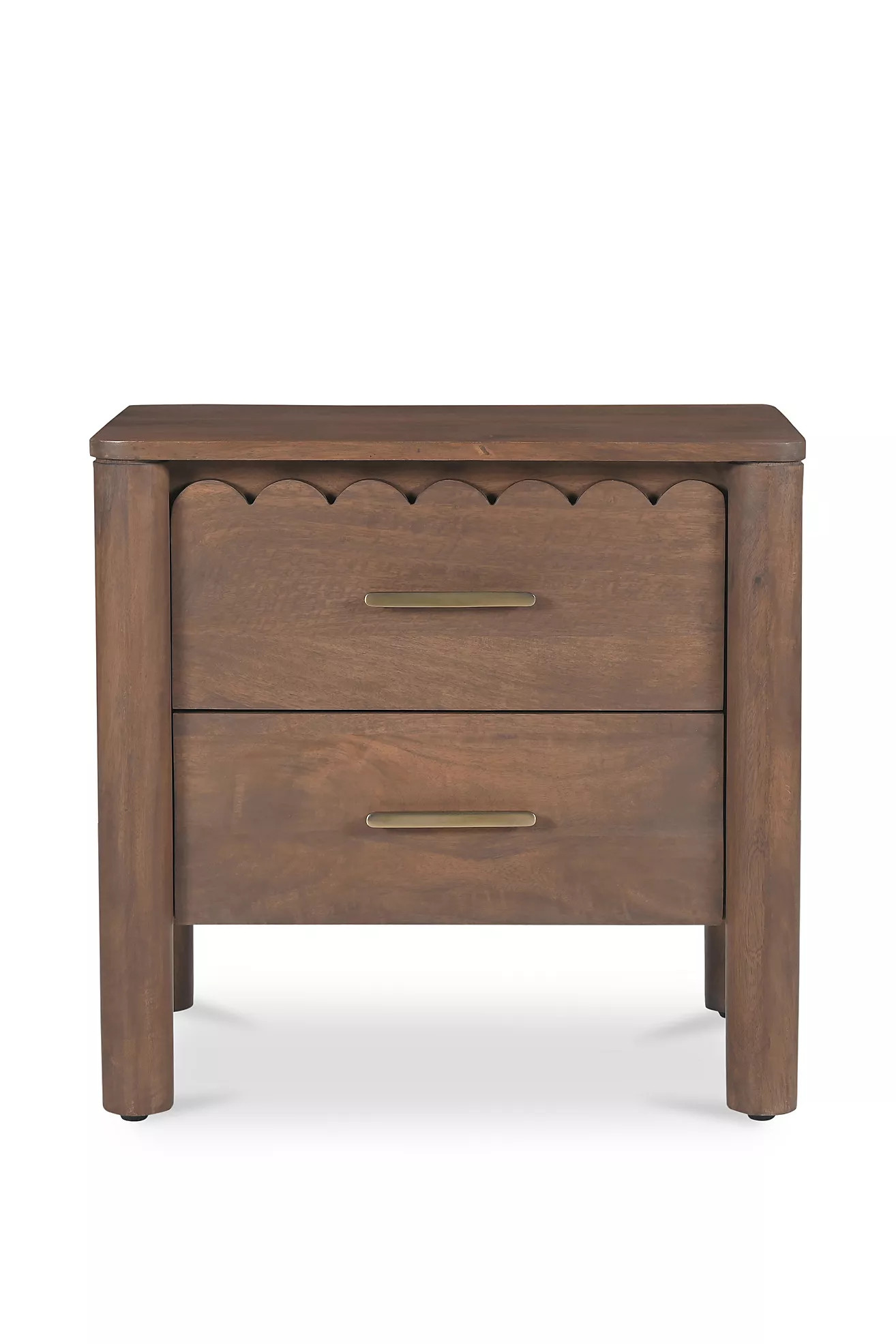 Wiley Scallop Wood Nightstand | Anthropologie (US)