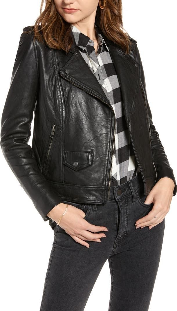 Leather Jacket, Leather Jackets, Genuine Leather Jacket, Leather Moto Jacket | Nordstrom