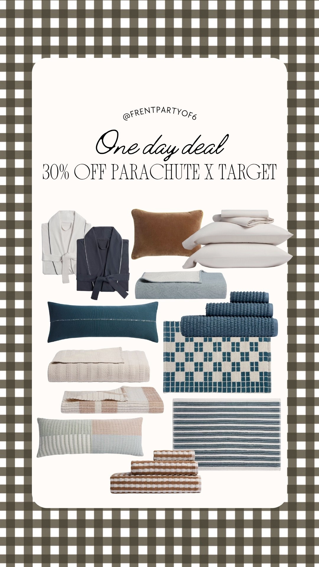 30% off Parachute home at Target! One day deal! We have the checkered bath rug, robe and a throw and love them all. So cozy and have held up well!

#LTKHome #LTKSaleAlert #LTKFindsUnder50