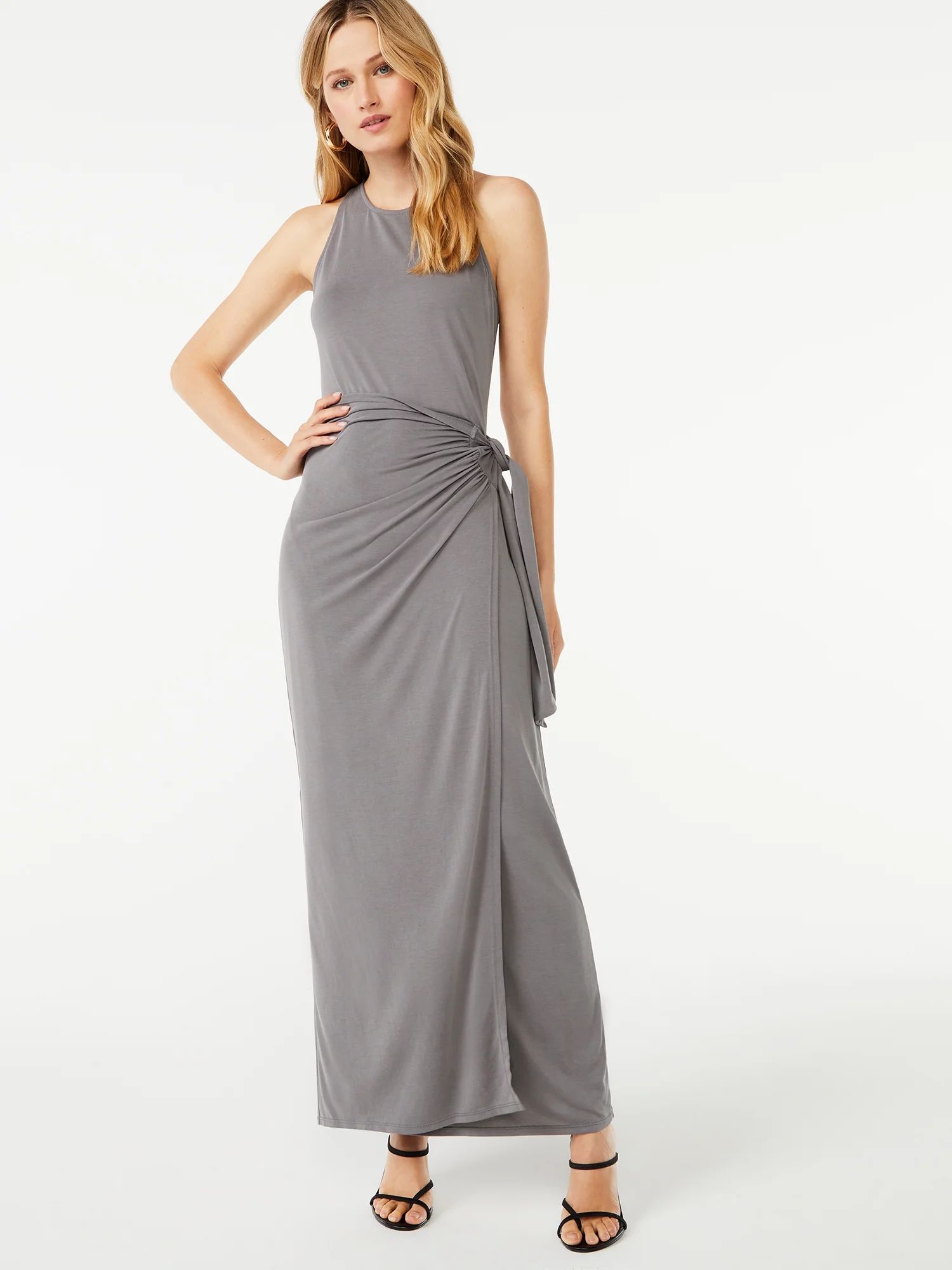 Scoop Women's Maxi Wrap Dress - Walmart.com | Walmart (US)