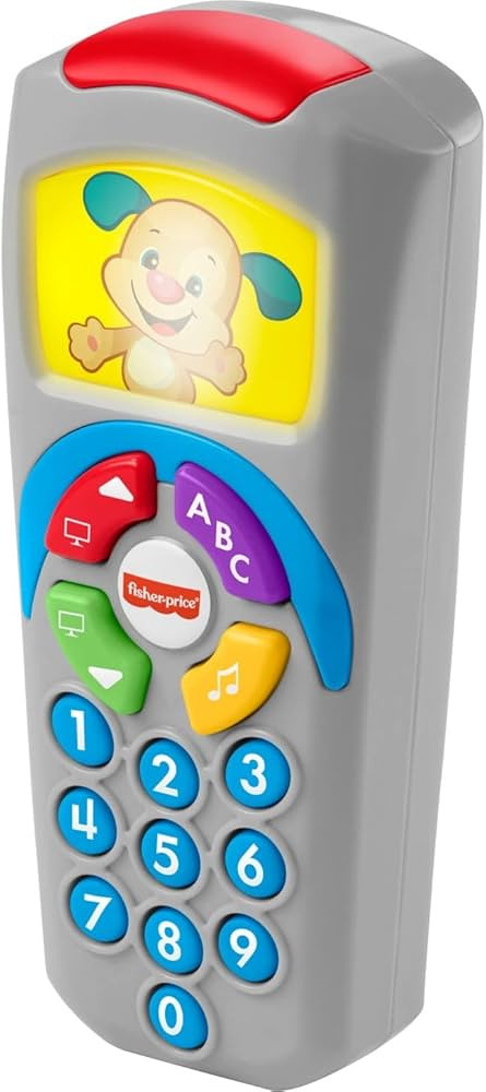 Fisher-Price Laugh & Learn Baby Learning Toy Puppy’S Remote Pretend Tv Control With Music And L... | Amazon (US)