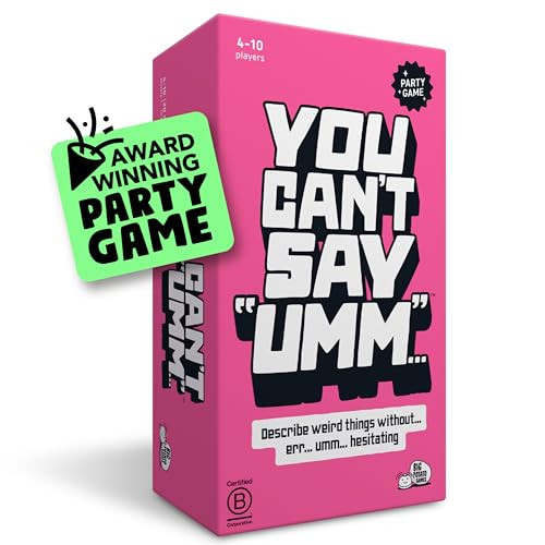 You Can't Say UMM… : A Party Game for Family and Adults, Fast-Paced Family Word Game, Must Have for Game Night- For 4-12 Players | Amazon (US)
