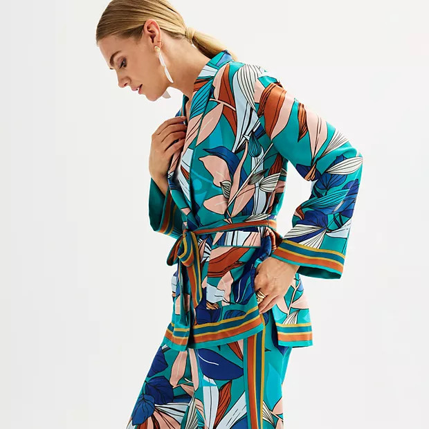 Women's Nine West Tie Waist Jacket | Kohl's