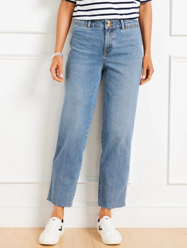 Straight Leg Jeans - Pearl Wash | Talbots