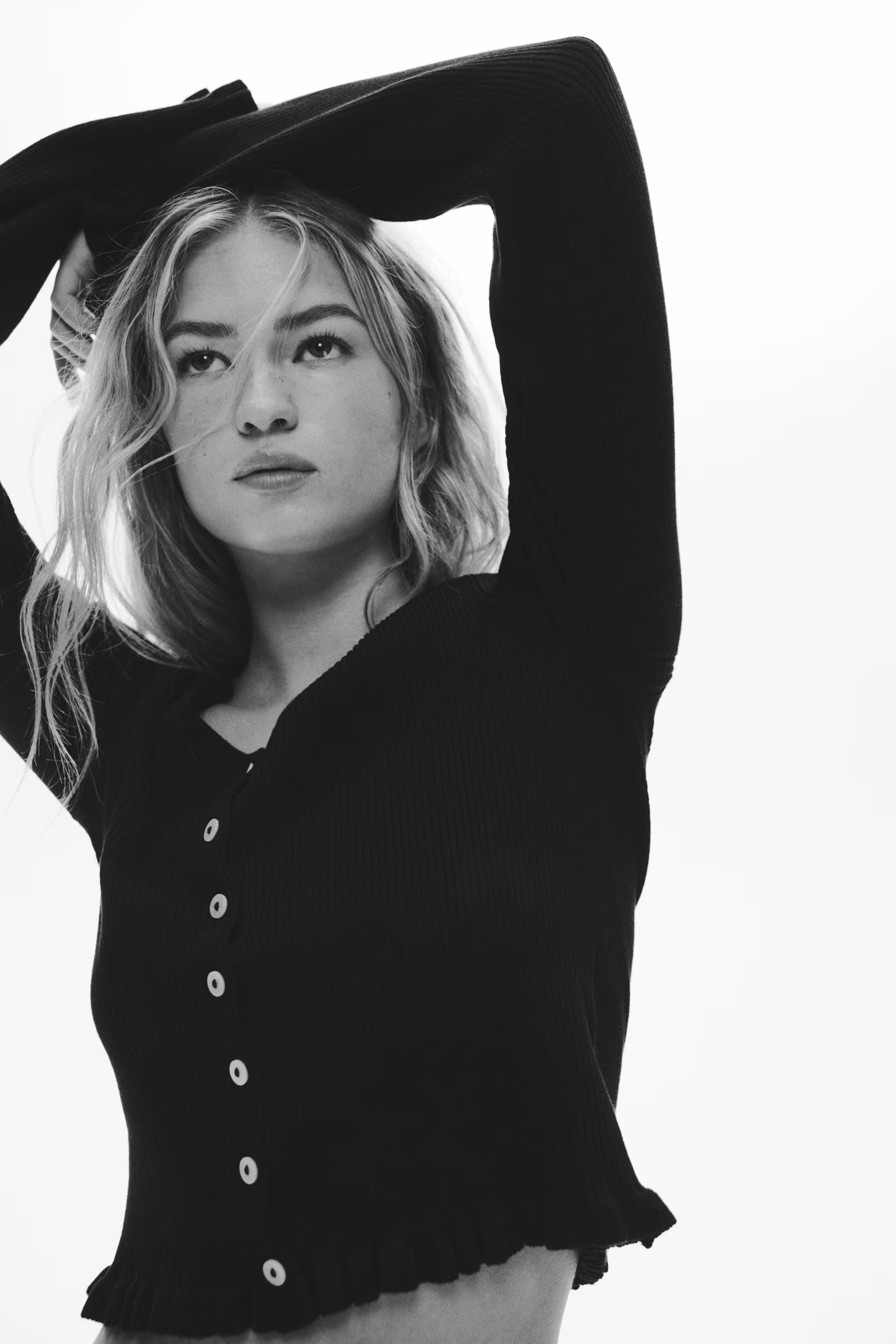 Ruffle-Trimmed Cardigan | H&M (US + CA)