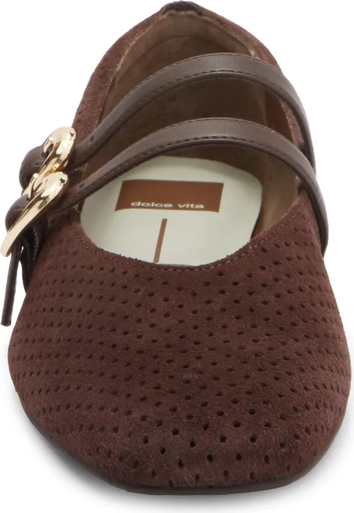 Dolce Vita Alenia Perforated Mary Jane Flat (Women) | Nordstromrack | Nordstrom Rack