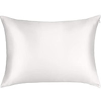 Natural Silk Pillowcase for Hair and Skin with Hidden Zipper,22 Momme,600 Thread Count 100% Mulberry | Amazon (US)