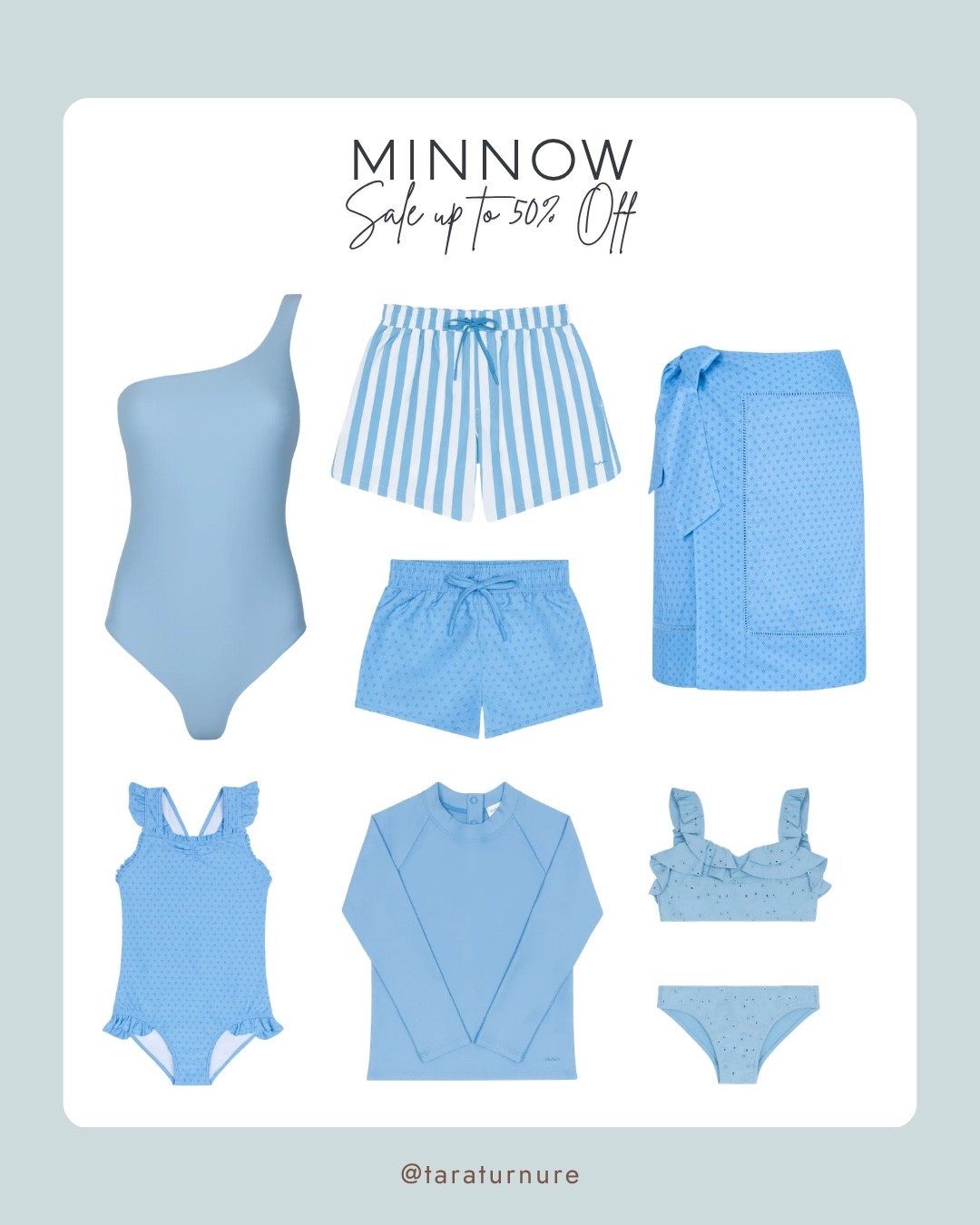 All the blues 💙 Minnow swim favorites for the whole fam, up to 50% off!

Minnow sale, family swimwear, matching family swim, blue swimwear, women’s swimsuit, kids swimwear, girls swimsuit, boys swim trunks, rash guard, swim cover up, family vacation, beach vacation, pool day, summer swim, swim sale

#LTKSwim #LTKSaleAlert #LTKKids