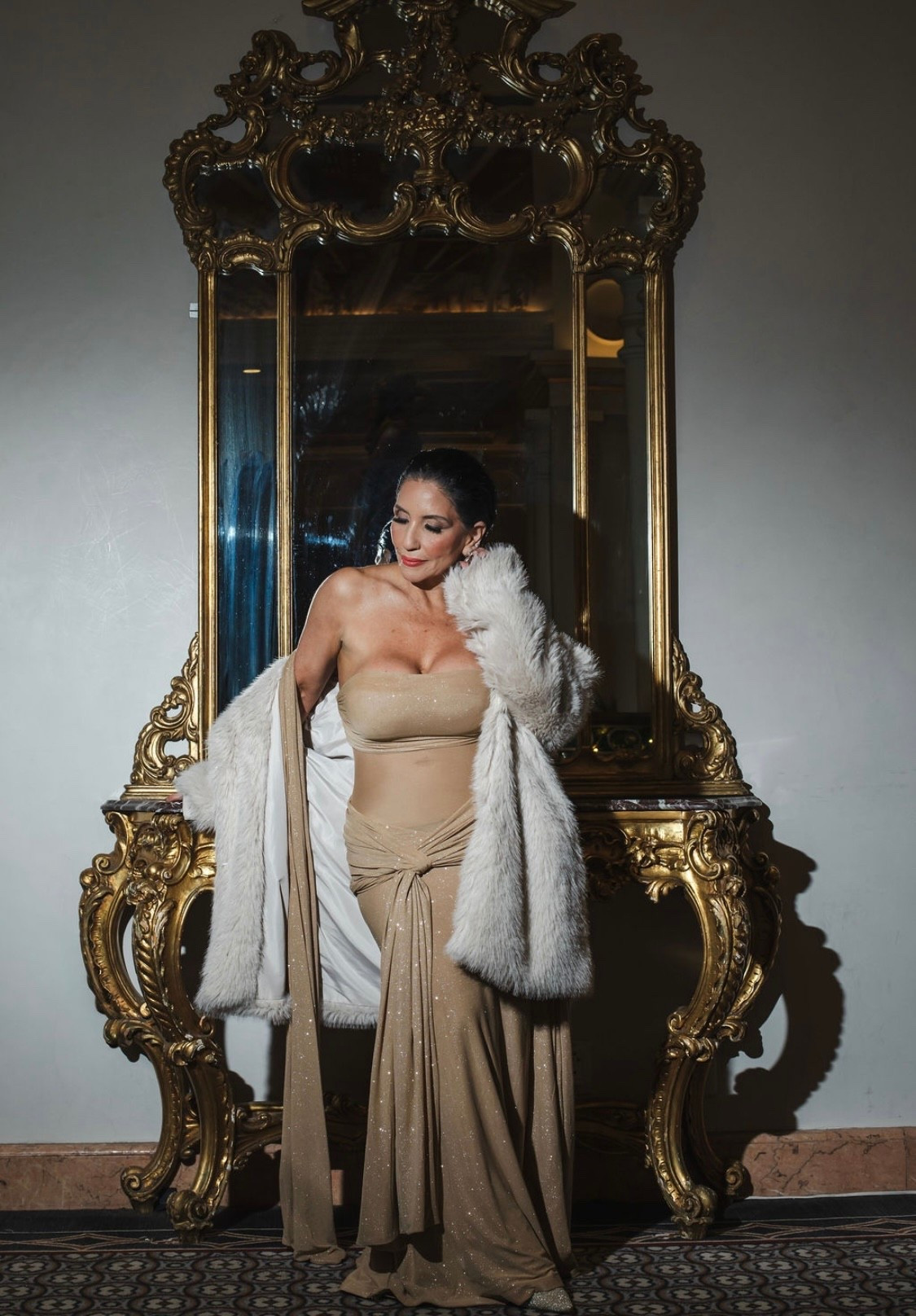 New Year Eve Dress 
Gold Heels 
Alexis Bittar Jewelry 
Maison Margela Perfume 

#LTKOver40 #LTKPetite #LTKBeauty