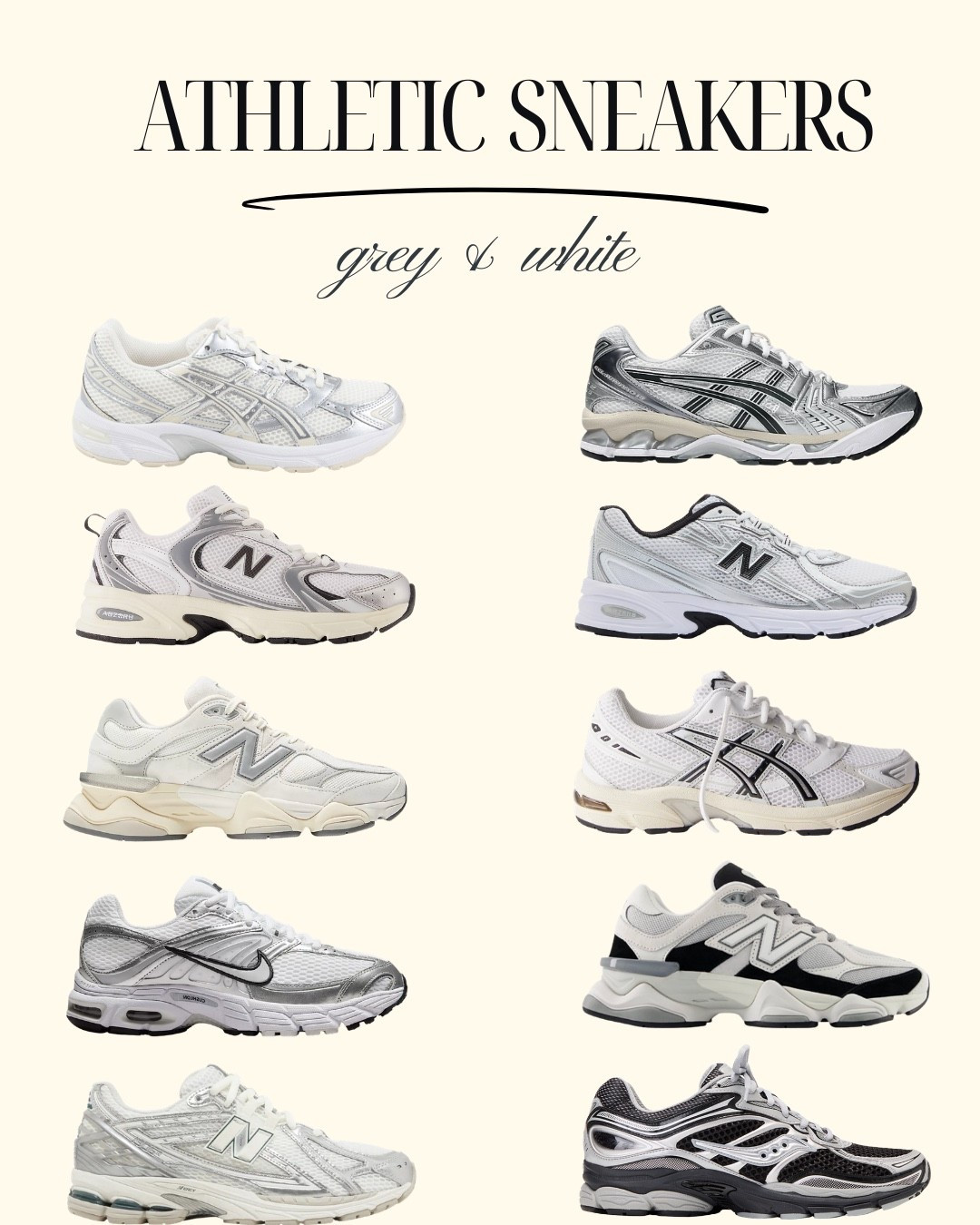 Grey, white, and black athletic sneakers we are loving for our gym workouts!

#LTKootd #LTKActive #LTKfitnessgoals