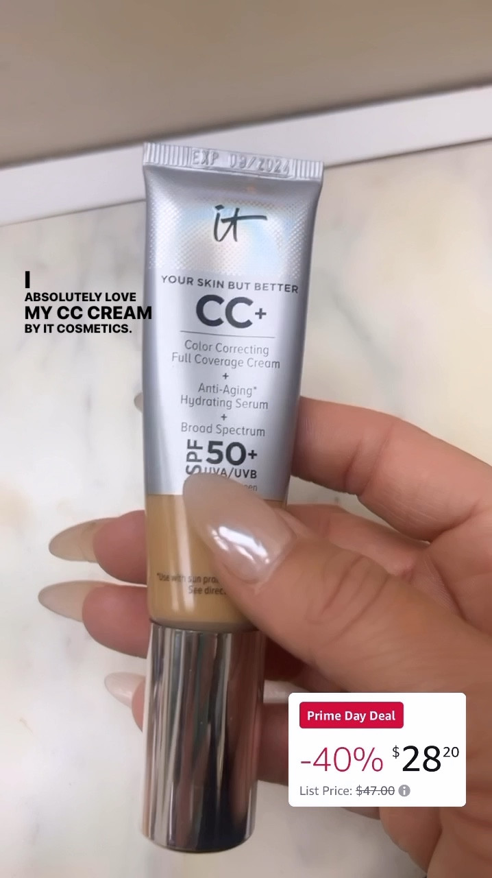 My CC cream I’ve worn for years is 40% off for Prime Day! Today is the last day to save! I’m in shade ‘Neutral Tan’ but I can also wear ‘Medium Tan’ makeup routine, Amazon Prime Day, best Prime Deals, Prime Day Deals 2024, #LaidbackLuxeLife

Shade: Neutral Tan

Follow me for more fashion finds, beauty faves, lifestyle, home decor, sales and more! So glad you’re here!! XO, Karma

#LTKSaleAlert #LTKFindsUnder50 #LTKBeauty