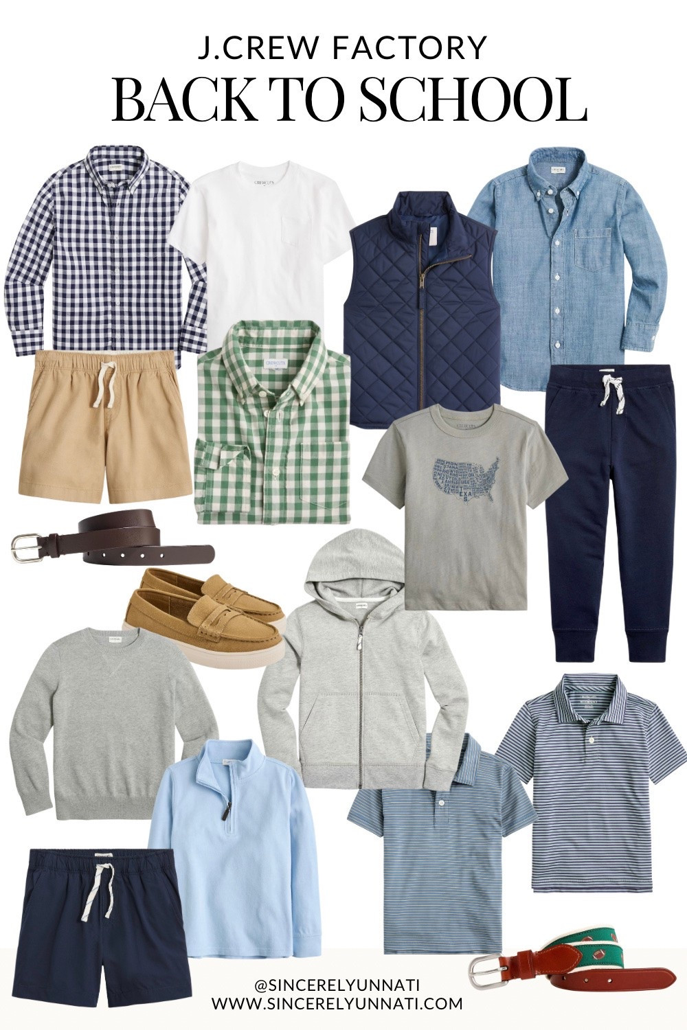 Some of my favorite J.Crew Factory kids finds for the new school year! These picks are good everyday staples that are comfortable enough for a full school day but still feel stylish and put together. 

Think easy layers, polos, button-downs, everyday shorts + pants and pieces we can mix and match all season long. 

boys back to school clothes | boys school outfits | boys fall clothes | kids fashion @jcrew