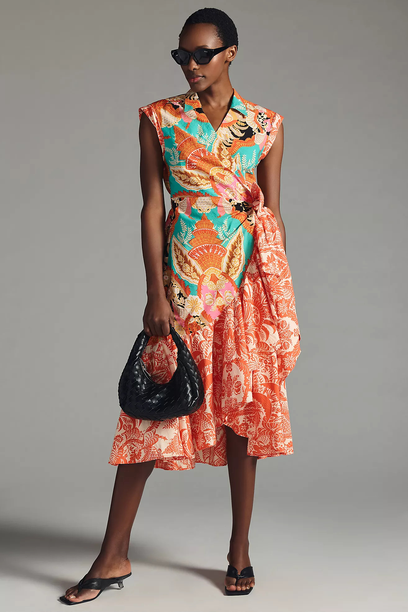 By Anthropologie V-Neck Wrap Dress | Anthropologie (US)