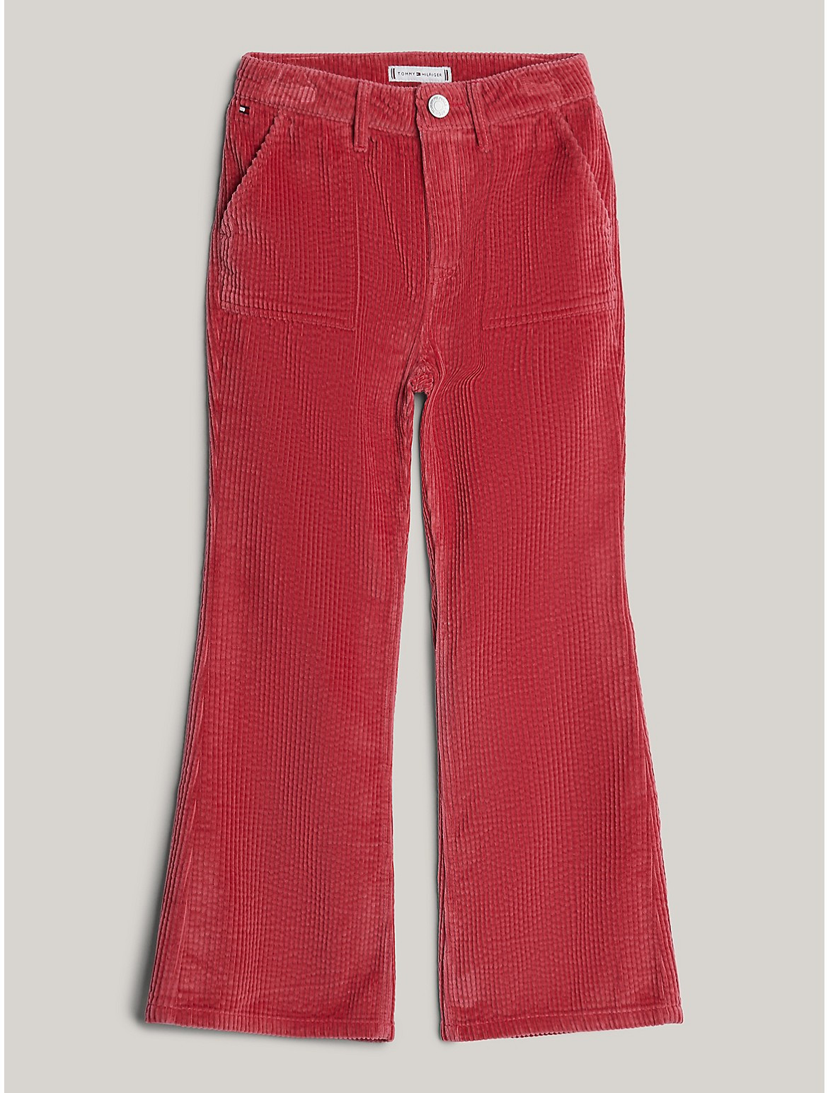 Tommy Hilfiger Girls' Kids' Corduroy Flared Pant - Pink - 16 | Tommy Hilfiger (US)