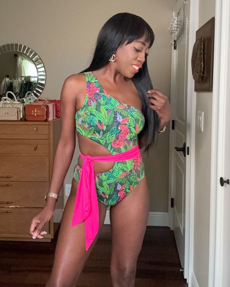 My swimsuit is true to size. Wearing a small. Padded at the bust and ties at the waist. 

Swim, Summer Outfit, Spring Outfit, Beachwear, Memorial Day, 

#Swim #Beachwear #SummerOutfit #Swimsuit #Ootd 

#LTKOver40 #LTKFindsUnder100 #LTKSeasonal