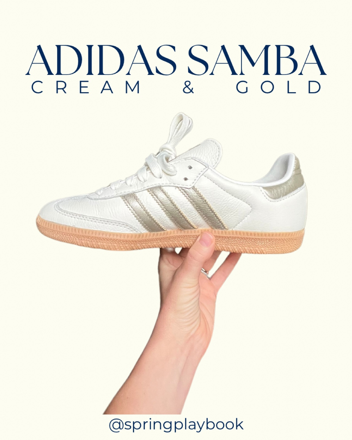 Cream & Gold Adidas Samba! Perfect for Springs & Autumns!

#createdcolorful #createdcolorfulspring #hocspring #tcispring #pcaspring #lightspring #warmspring #truespring #brightspring #clearspring #paintboxspring #bluespring

#LTKShoeCrush #LTKBacktoSchool #LTKStyleTip