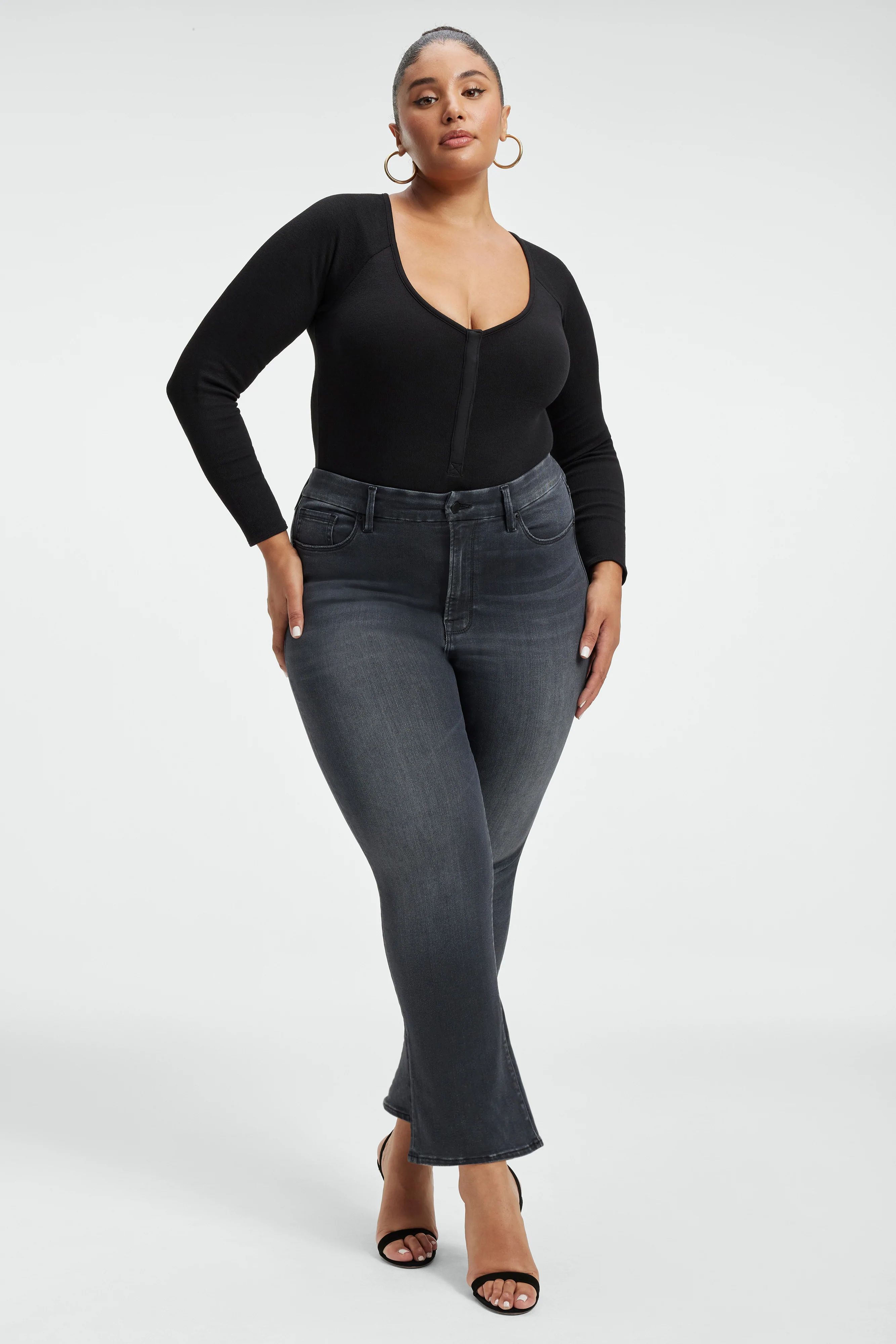 ALWAYS FITS GOOD STRAIGHT JEANS | BLACK253 | Good American