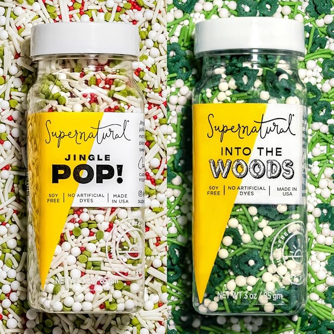 Into the Woods & Snowfall Natural Sprinkle Set by Supernatural, Tree & Snow, No Artificial Dyes, ... | Amazon (US)