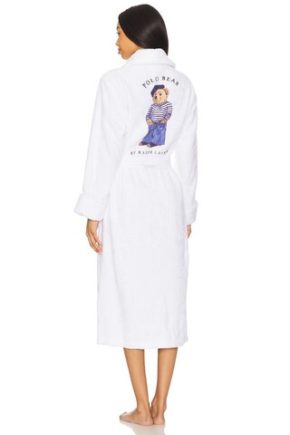 Printed Back Robe in White Cloud W/ Beret Bear | Revolve Clothing (Global)