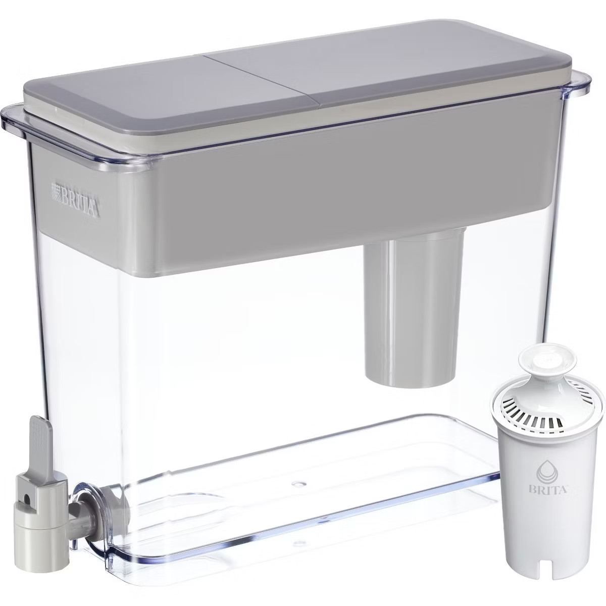Brita Extra Large 27-Cup UltraMax Filtered Water Dispenser with Filter - Gray | Target