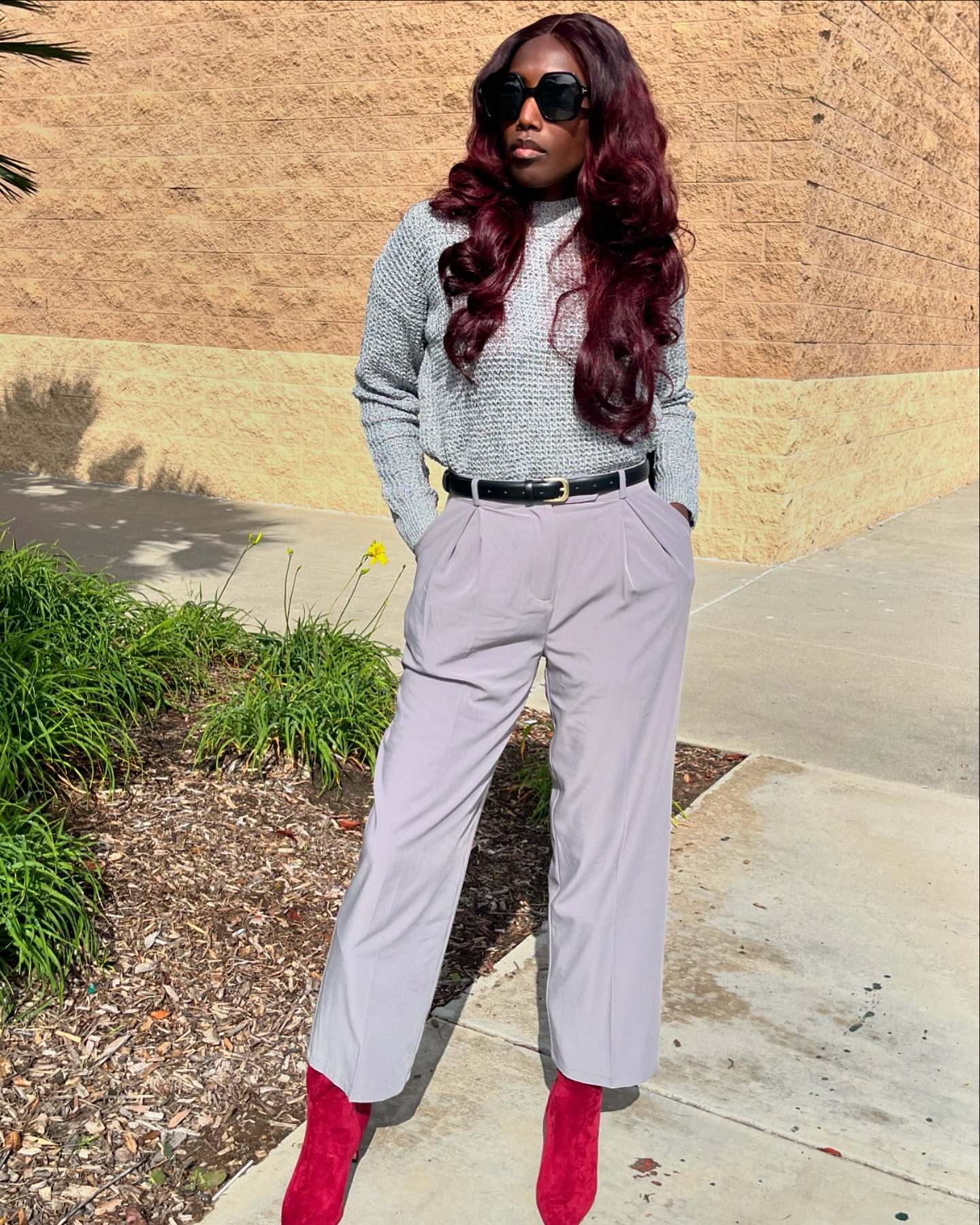 Serving all the neutral vibes with a twist today! Grey on grey for that sleek, understated look! paired with burgundy boots to add a little boldness. Loving the balance between cozy and chic!

Meanwhile, How’s your week going so far? Hope it’s treating you well! What’s been the highlight of your week? 

#Mystyle #ootd  #styleinspo #outfitidea #fallfashion #Londonfashion #lacontentcreator #ltkfashion #workwear 
#minimalstyle #modeststyle #oldmoneystyle