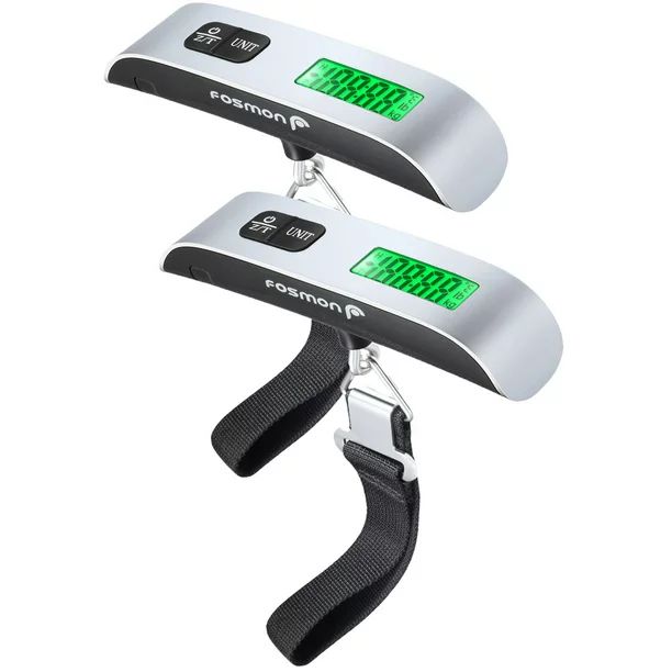 Digital Luggage Scale (2 Pack), Digital LCD Display Backlight with Temperature Sensor Hanging Lug... | Walmart (US)