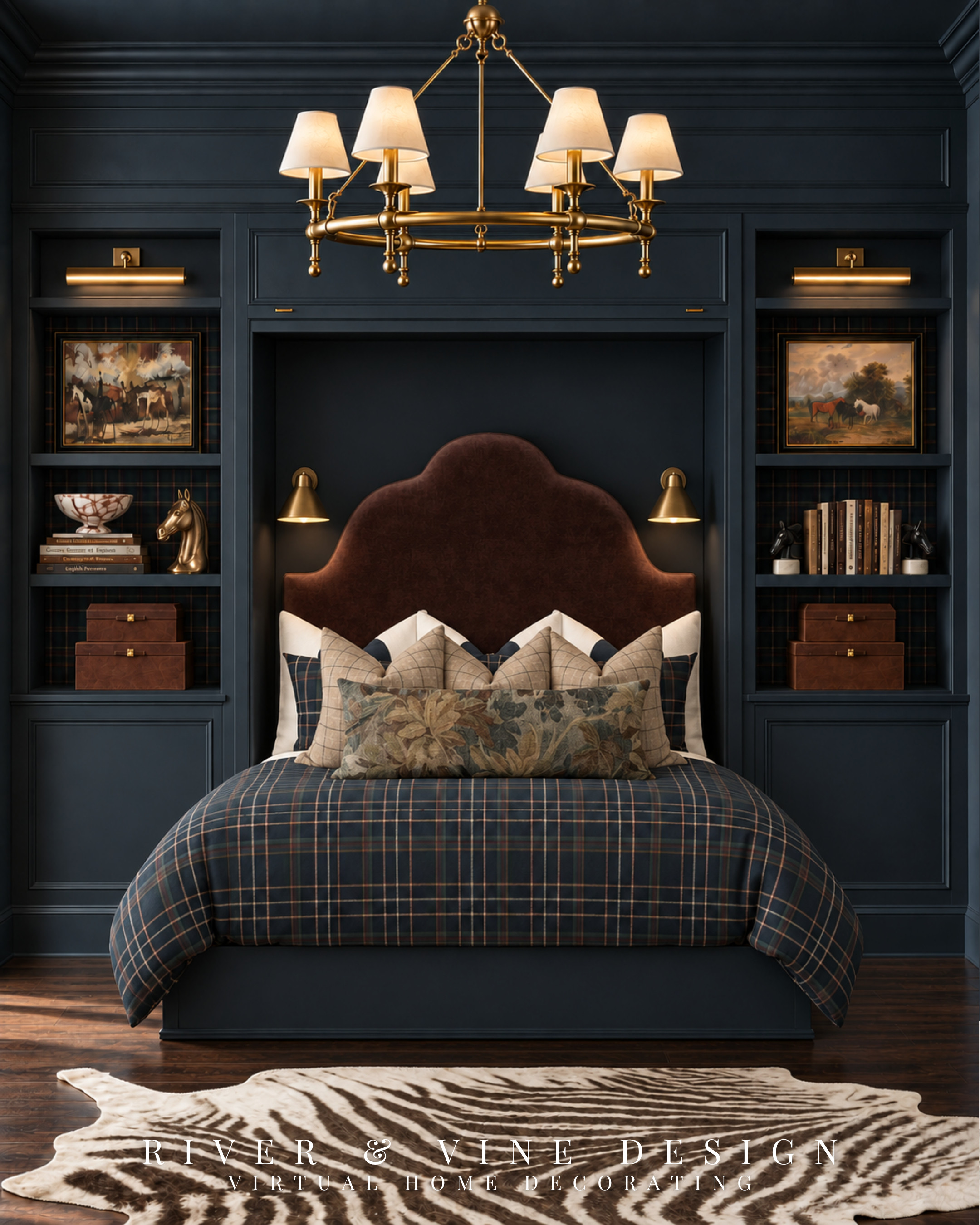You want somewhere lovely for guests to stay—and an office you can actually use the rest of the year.

An office guest room with a Murphy bed gives both needs a place in the plan. Here, the bed opens into the same navy built-ins, with a curved upholstered headboard, layered bedding, and brass reading lights that make the sleeping area feel considered.

The key is planning for both arrangements from the beginning: clearance for the open bed, somewhere for the chairs and table to go, and lighting guests can reach. Those practical decisions are what allow a beautiful room to work just as well as it looks.

Save this for your office and guest room plans.

office guest room with Murphy bed, multipurpose guest room, built-in bed ideas, navy guest bedroom, plaid bedding ideas, traditional guest room decor

I may receive a commission from purchases made through my links.
 

 #LTKHome