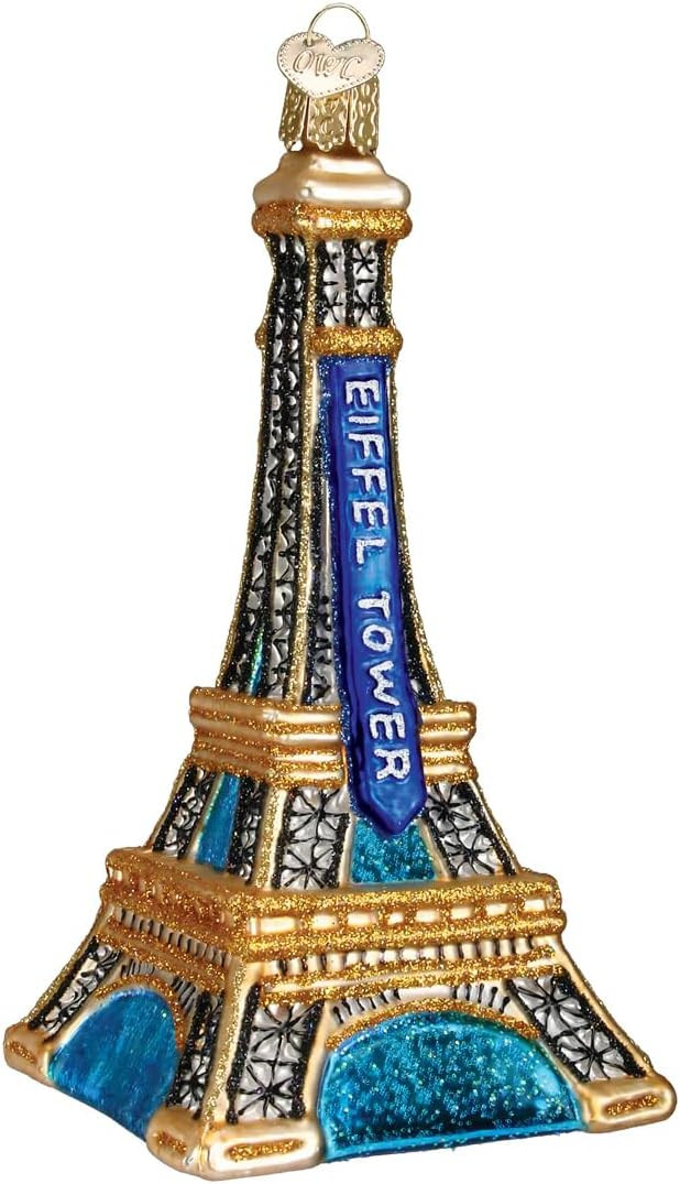 Old World Christmas Eiffel Tower Glass Blown Ornaments for Christmas Tree | Amazon (US)