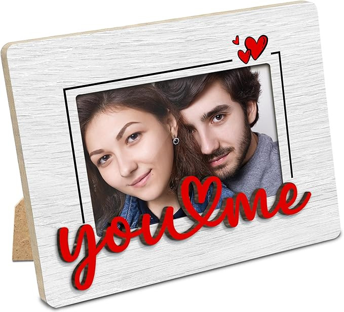 BHTPNG Sweet Valentine‘s Day Picture Frame: 3.5"x2.5" Small Photo Frame for Love (in Multi-Colo... | Amazon (US)