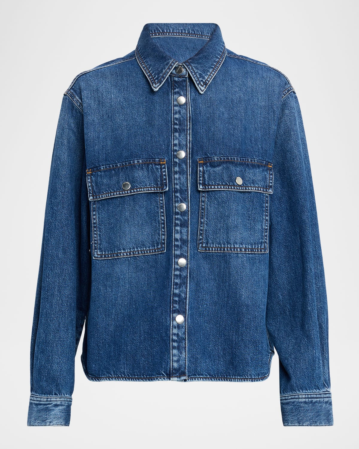 The Long-Sleeve Denim Shirt | Neiman Marcus