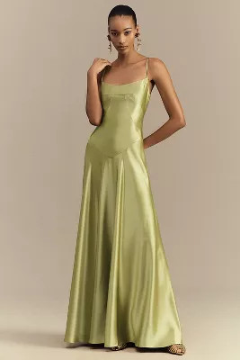 Mare Mare Emmy Satin Corset Maxi Dress | Anthropologie (US)